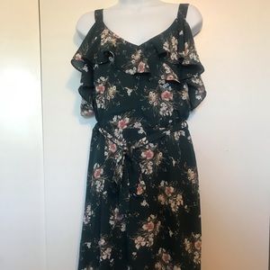 Green floral Collective Concepts dress